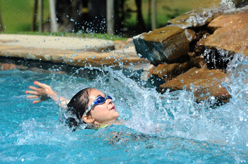 Backstroke Splashing