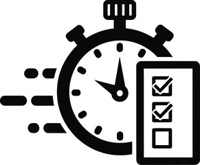 Efficiency task completion icon Vector