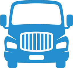 Truck front view icon Vector