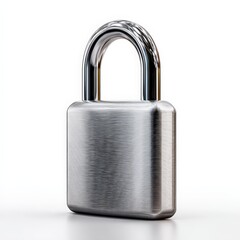 Sturdy Shiny Chrome Padlock for Security and Privacy