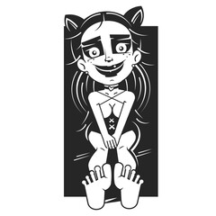 A woman relaxes comfortably in a modern armchair with her feet up while reading a book next to a tall potted plant.