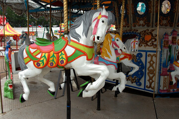 Galloping Horses are Crousel Carnaval Ride