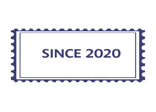 since 2020 postage stamp vector icon on a white background
Vector postage stamp on a white background