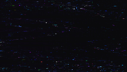 VHS static glitch effect with distorted artifacts