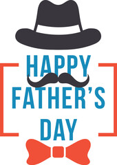 Happy Father's Day mustache bow tie