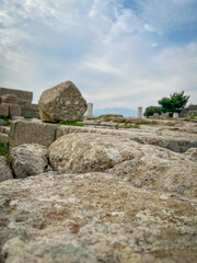 Unearth the Crumbled Majesty of Athena-Zeus Temple by Eumenes II amidst Pergamon Acropolis Peaks