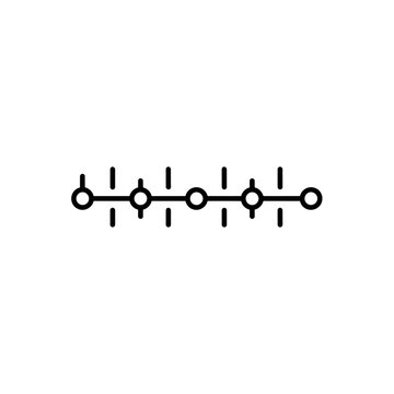 Minimalist Linear Timeline Design for Data Visualization and Infographics