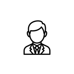 Obraz premium Professional Businessman Icon for Corporate and Office Use