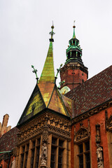 Fototapeta premium View of the Wrocław Town Hall in Poland.