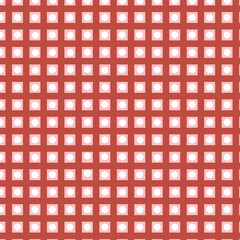 Seamless Geometric Square Dot Pattern on Red Background