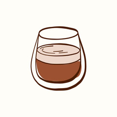 Vintage-style coffee illustration showing espresso, cappuccino, latte, americano . Works well for cafe posters, coffee stickers, and menu highlights