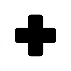 Obraz premium healthcare black and white vector icon