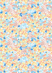 Print Summer Sweetheart spring meadow floral dense ditsy 2