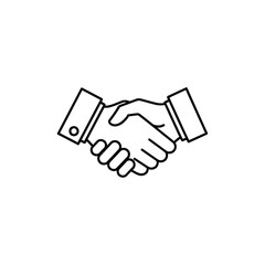 Obraz premium Close-Up of Handshake Symbol Signifying Agreement and Cooperation in Business