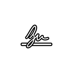 Obraz premium Elegant Signature Logo Design for Branding and Personal Identity