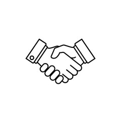 Fototapeta premium Handshake Agreement Symbolizing Business Collaboration and Partnership