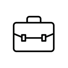 Fototapeta premium Minimalist Business Briefcase Icon for Professional Work Environments
