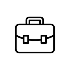 Fototapeta premium Minimalist Line Art of a Briefcase for Business and Work Themes