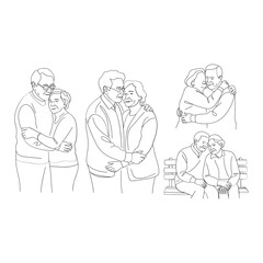 Couple sharing intimate moments