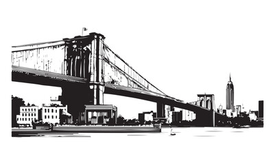 Brooklyn Bridge in New York	
