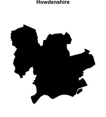 Howdenshire (England) blank outline map