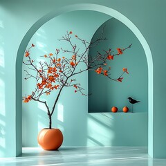 Serene Pastel Visual Composition With a Soft Background Minimalist Object Design and Clean Aesthetic Ideal for Marketing Materials or Product Display