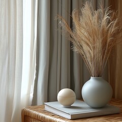 Serene Pastel Visual Composition With a Soft Background Minimalist Object Design and Clean Aesthetic Ideal for Marketing Materials or Product Display