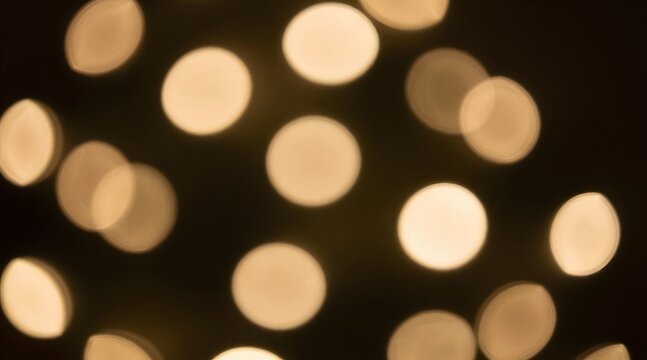 Abstract background shows defocused warm yellow lights creating a bokeh effect - Powered by Adobe