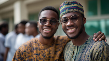 Faceless joyful celebration unity culture young adults gathering heritage month observance community celebration moment cultural recognition display defocused event