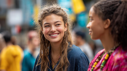 Faceless joyful celebration unity culture young adults gathering heritage month observance community celebration moment cultural recognition display defocused event