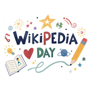 Wikipedia Day Celebration, Wikipedia Anniversary, Knowledge Sharing Day, Digital Encyclopedia Tribute, Free Knowledge Day