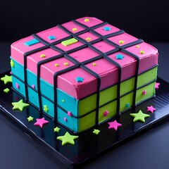 colourful cake