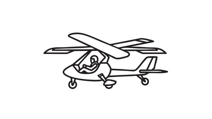 A pilot flying a helicopter with skill and precision in a clear sky