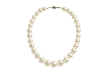 Obraz premium Pearl necklace displaying classic luxury jewelry accessory