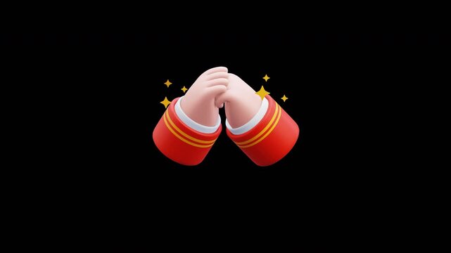 Gong Xi Fa Cai Hand Gesture Loopable Animation