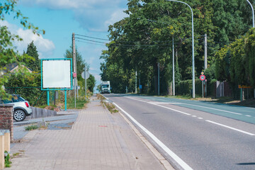 August 20, 2025. Lillois, Belgium. On the main road through the village, tranquility reigns.