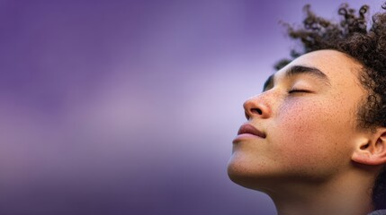 Teenager Finding Peace A Moment of Tranquility