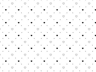 ハートのかわいいちらし柄背景素材