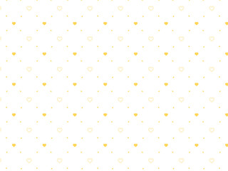 ハートのかわいいちらし柄背景素材