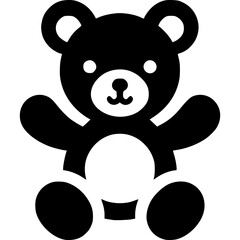 Obraz premium Teddy Bear Icon Vector