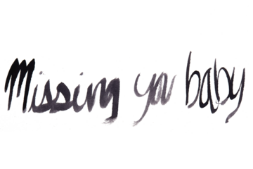 Missing you baby, no bg, cut out, silo