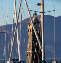 sailing ship in port © Dima