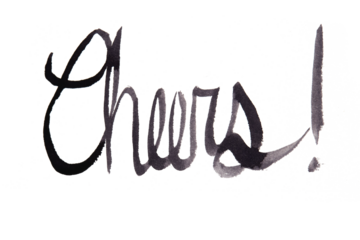 Cheers painted, no bg, cut out, silo