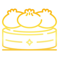 Dumpling Gradient Icon