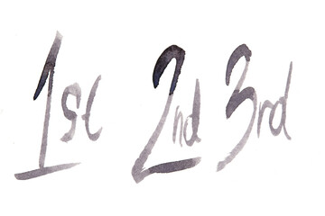 1st, 2nd 3rd handpainted, no bg, cut out, silo