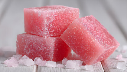 How to make pink sugar soap at home easily