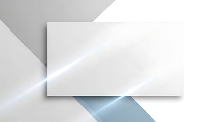 Abstract geometric modern business card template with a focus on simple clean lines 