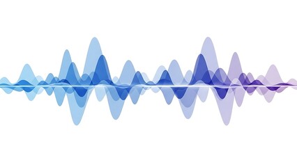 Soundwave pattern with blue and purple hues