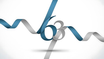 Number 63 stylish and elegant design