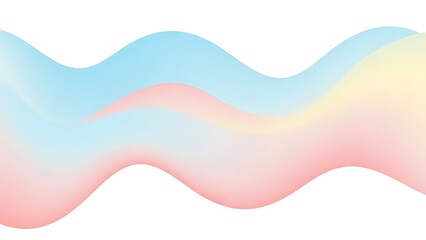 Abstract wavy lines in pastel colors 